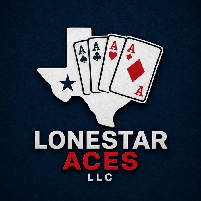 LoneStar Aces LLC navy blue company logo